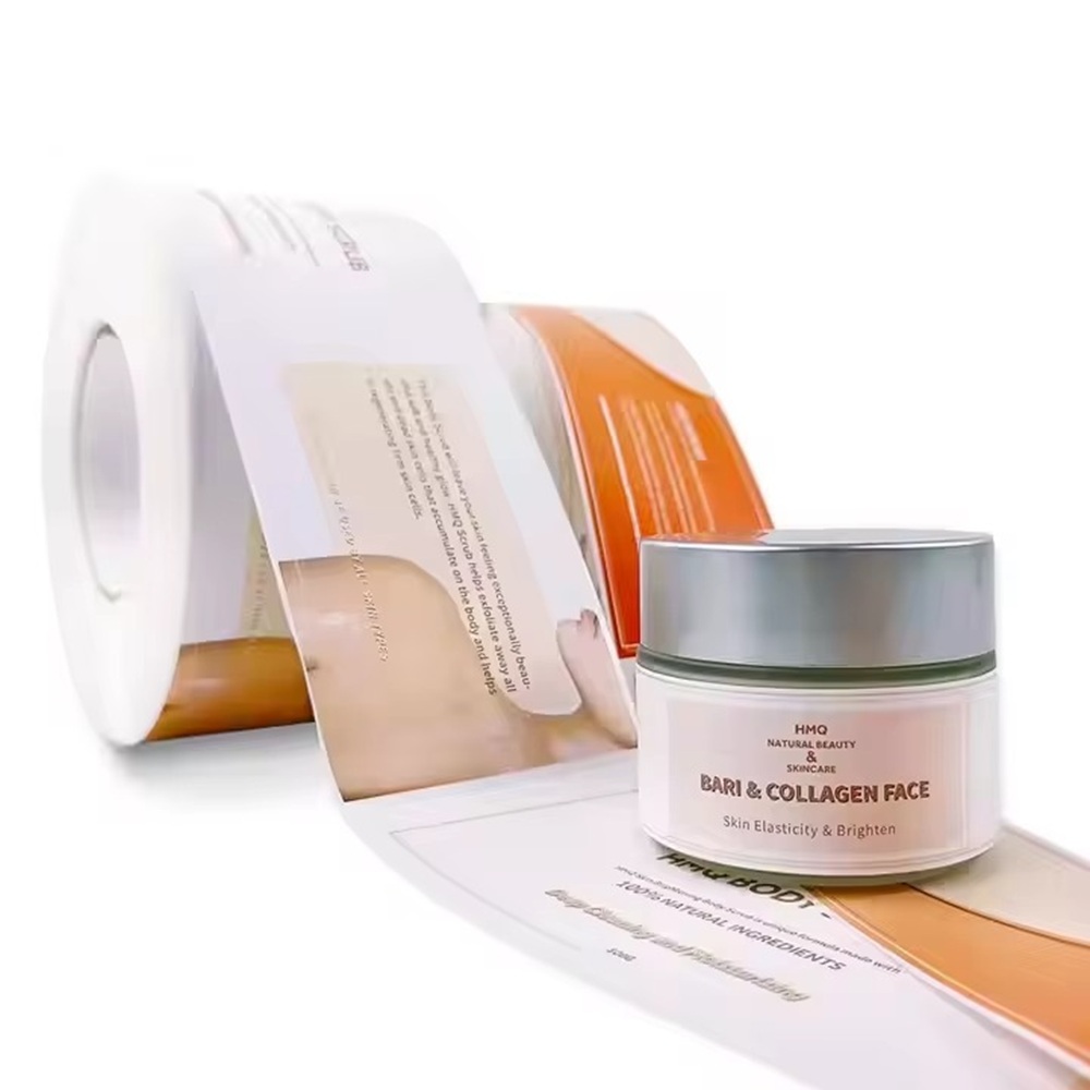 Luxury Skincare Logo - Aangepaste luxe vinyllabels | Waterdichte logoafdrukken