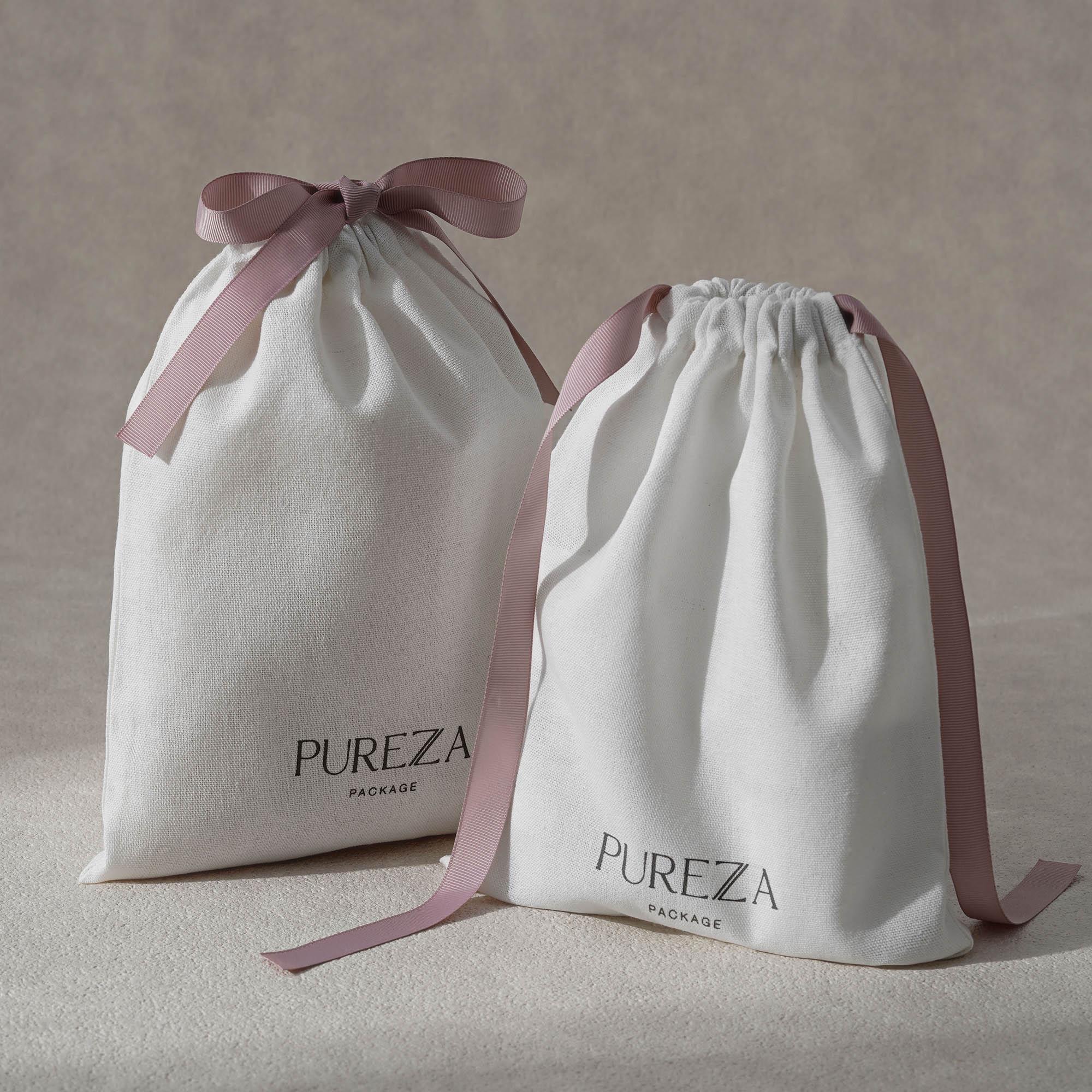 Katoenen trekkoordtas, milieuv - Luxury Skincare Packaging recensie en prijs